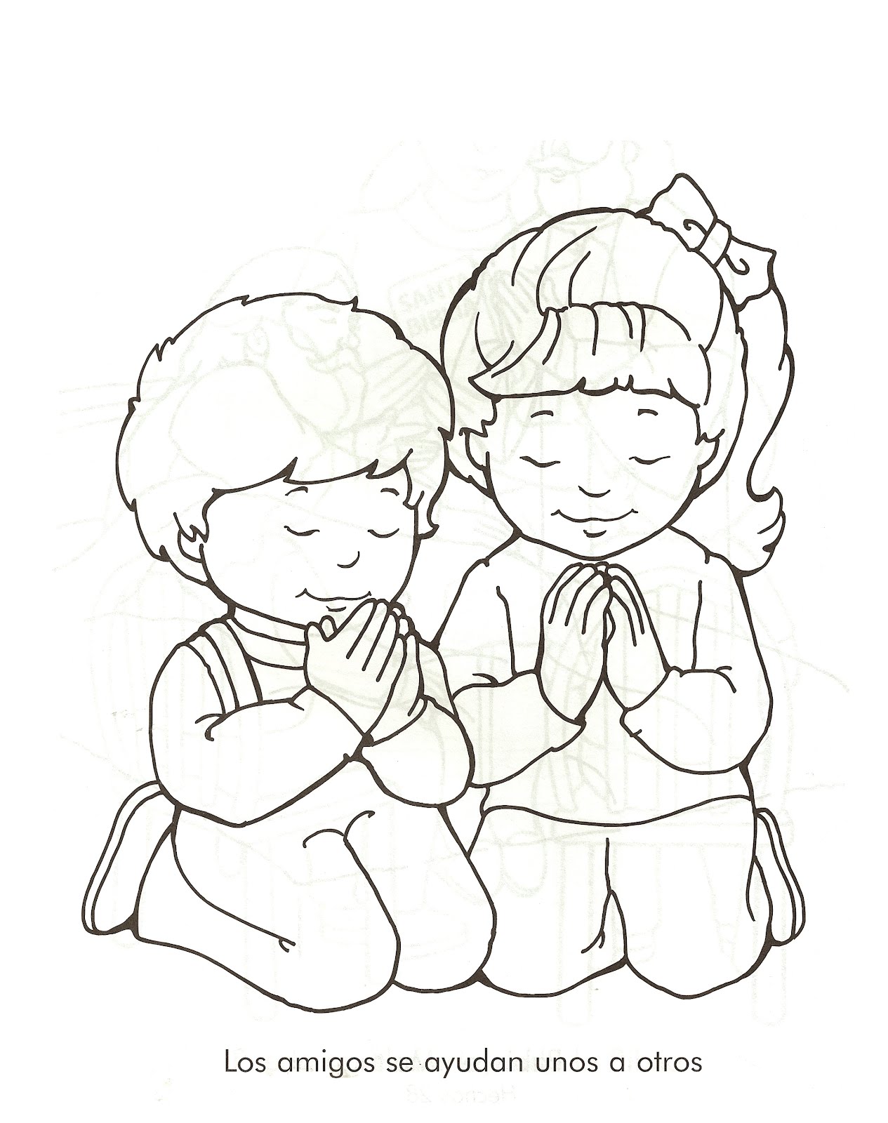 PZ C: niño para colorear