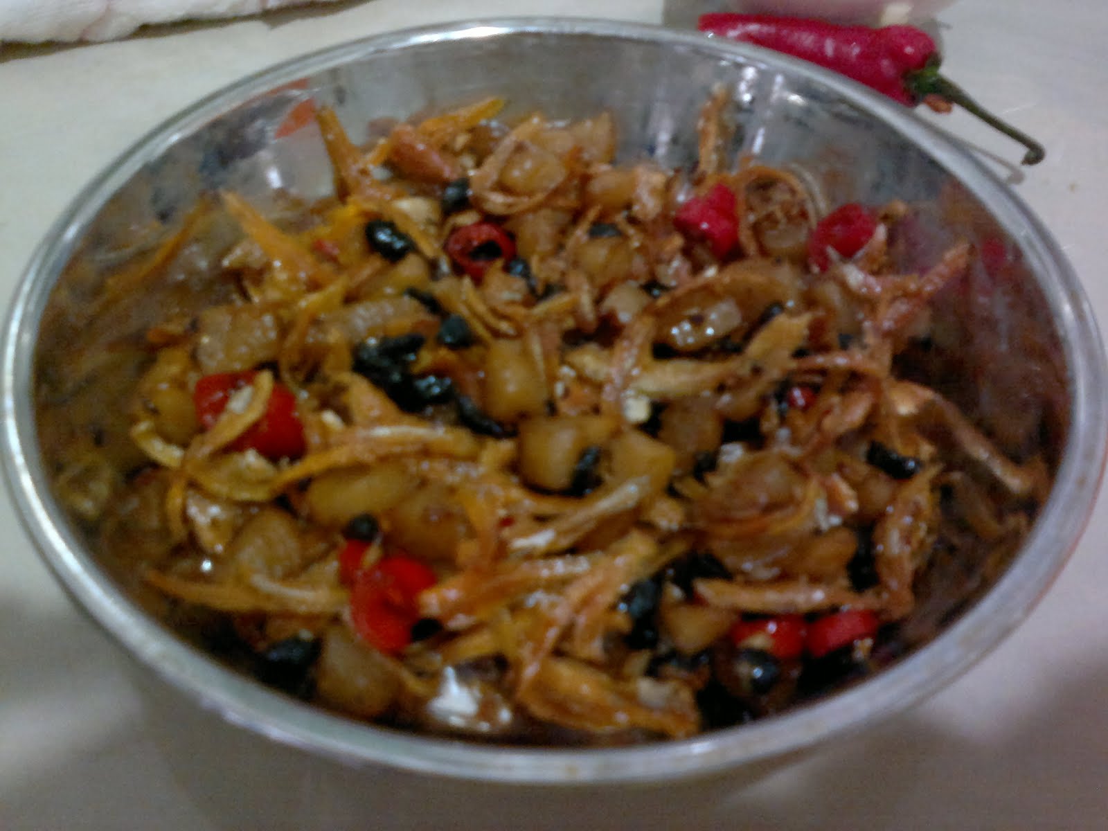 Jes's Deli Corner Stirfry Dried Anchovy with Pickled Radish