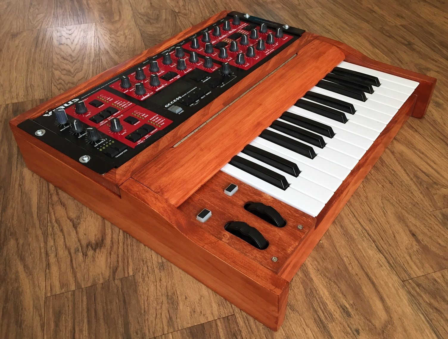 MATRIXSYNTH Custom Wood Rack Synth Walnut Keyboard Enclosures