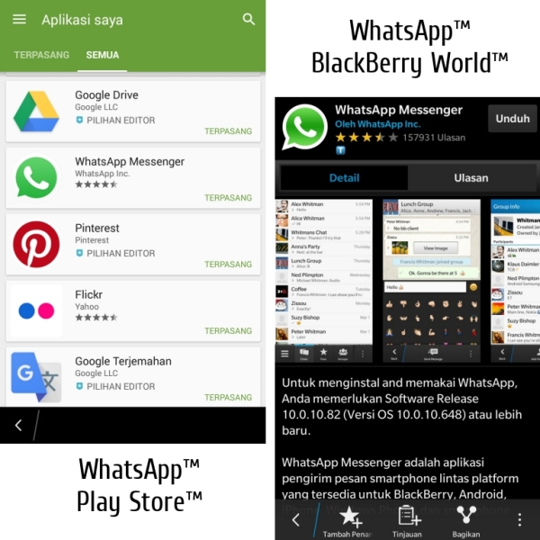 Cara menginstal WhatsApp Android .apk di BlackBerry 10 - aLezof