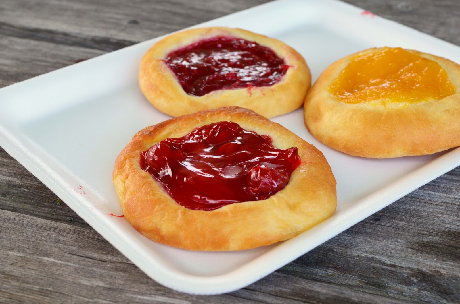 Our Beautiful Mess Czech Kolaches with Blueberry and Nectarine Filling