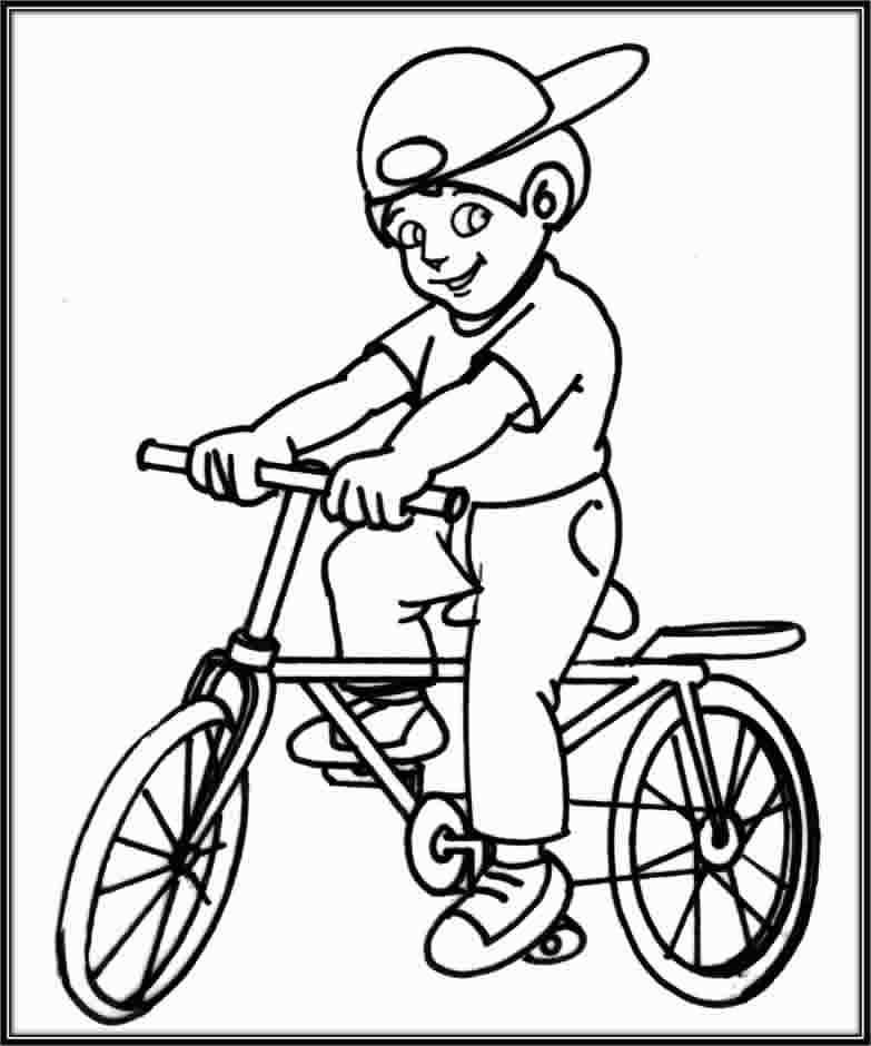 Cuentosdedoncococom Niño Montando Bicicleta Para Colorear