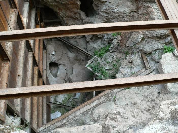 Old tunnels which Ron Wyatt dug out at the Garden Tomb