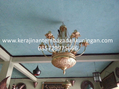 Lampu Gantung Robyong Tembaga