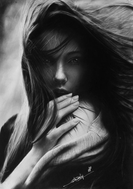 Chang trai Gia Lai ve tranh chan dung song dong nhu that - Anh 3