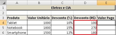 Como calcular porcentagem no Excel