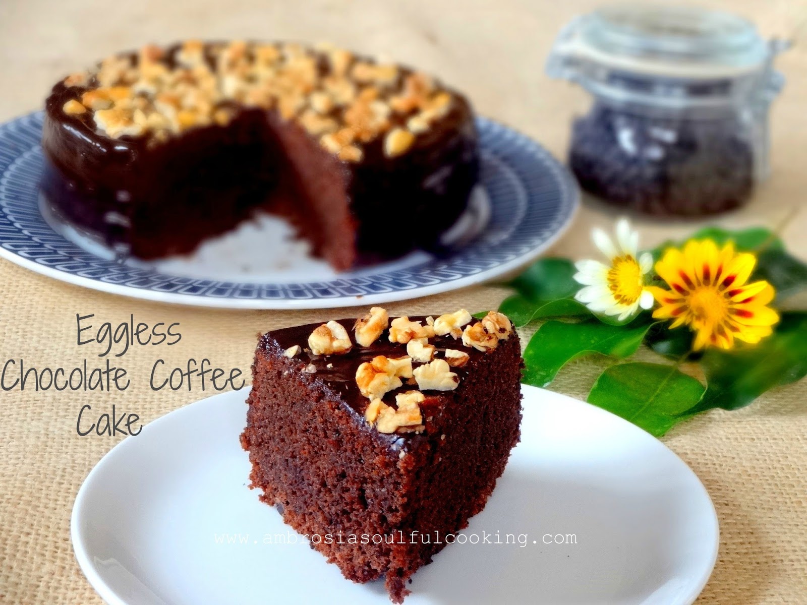 Eggless Chocolate Coffee Cake (Wholegrain) Ambrosia