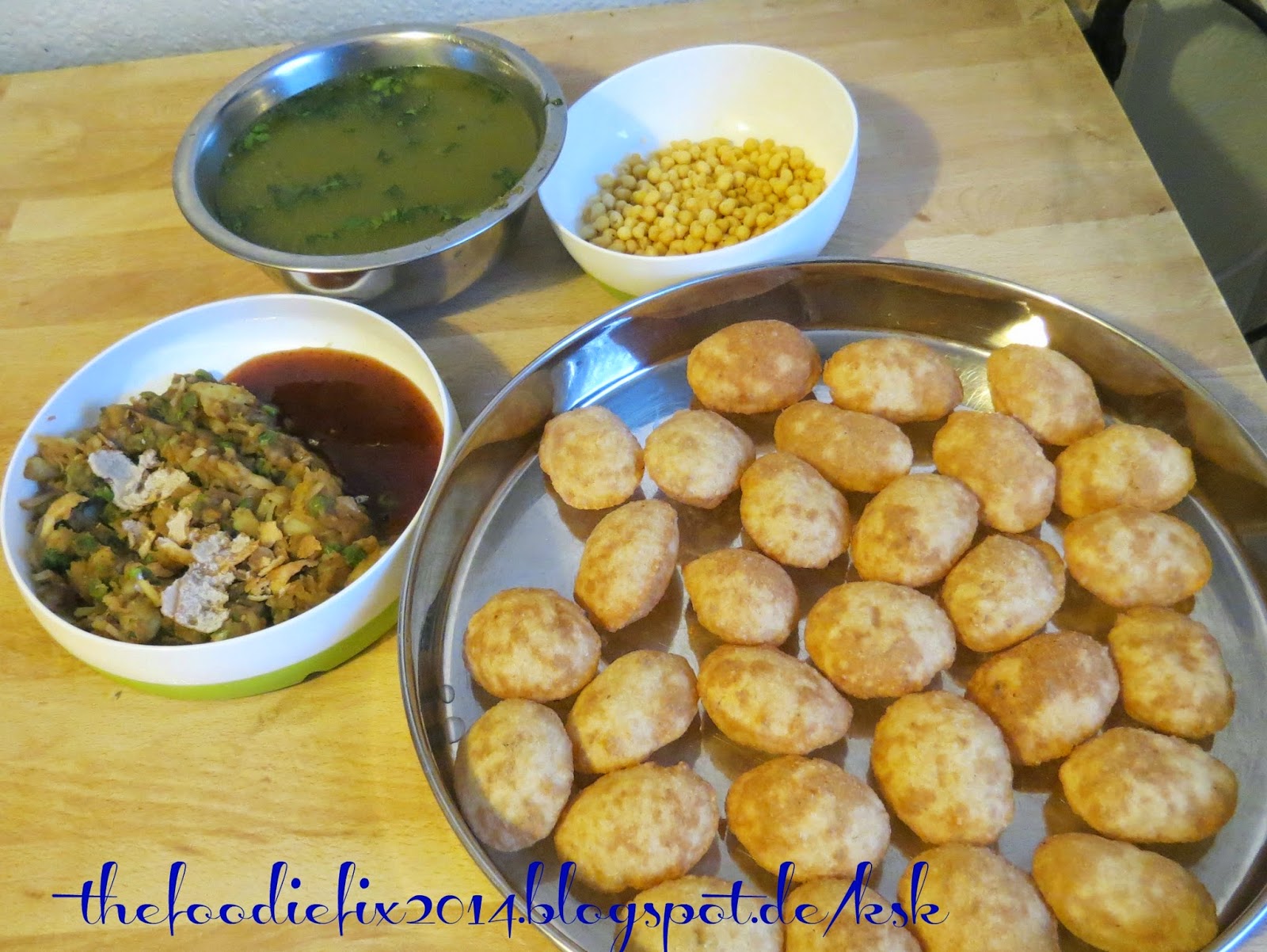 Amu's The Foodie Fix Pani Puri or Golgappas, Jal Pani and Potato