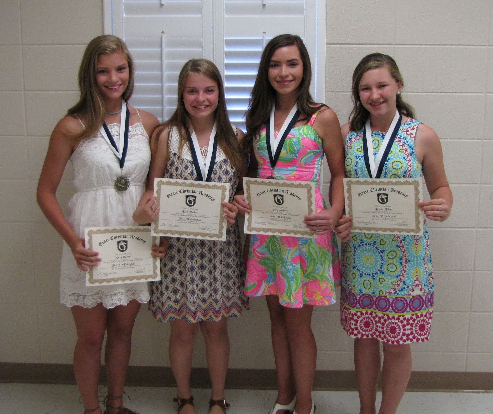 Grace Christian Academy 2016 Sports Banquet JV Awards