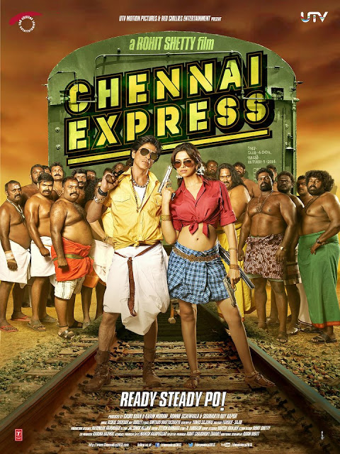 First Look Posters Srk-Deepika's Chennai Express Movie