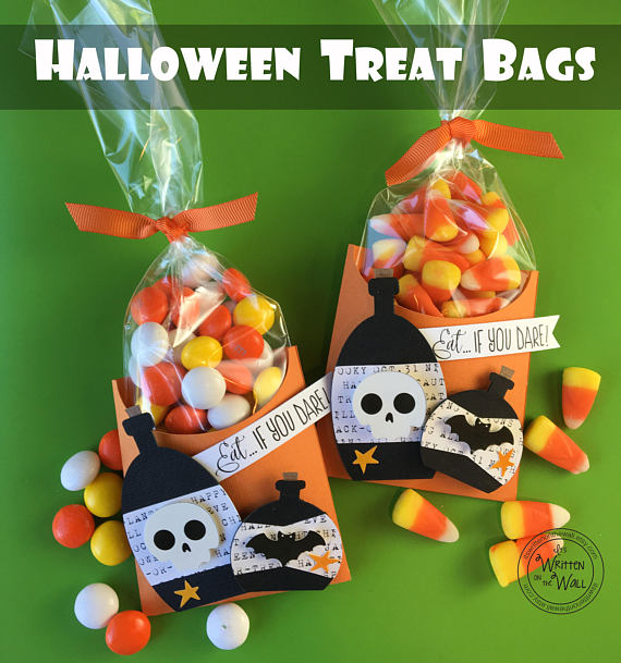 It's Written on the Wall Eat if You Dare! Fill Our Halloween Potion Bottle Treat Boxes With