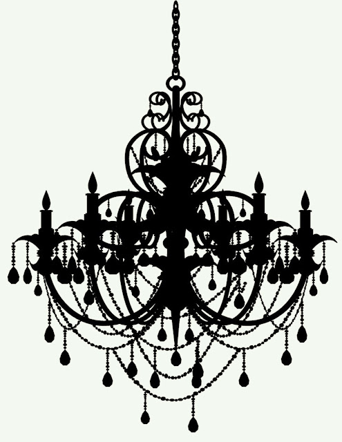 Freebies Week: Chandelier Silhouettes!