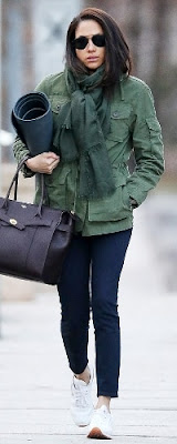 Veste J Crew / baskets Reebok / sac Mulberry