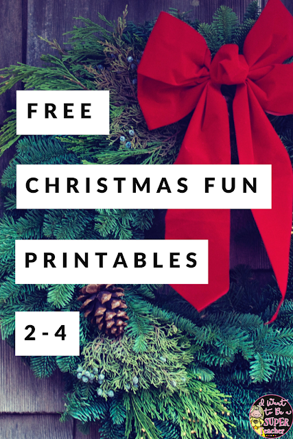 If you're looking for some FREE Christmas printables you can use for holiday centers, fast finishers, homework, or as a holiday option during your classroom Christmas party, check out these four December Holiday Fun Activities. Includes math, US geography, letter writing, and partner game printables. These ideas are perfect for kids in 2nd, 3rd, or 4th grade classrooms. #christmas #education #secondgrade #thirdgrade #fourthgrade #freeprintables #freebie #teacherspayteachers #tpt #teachers