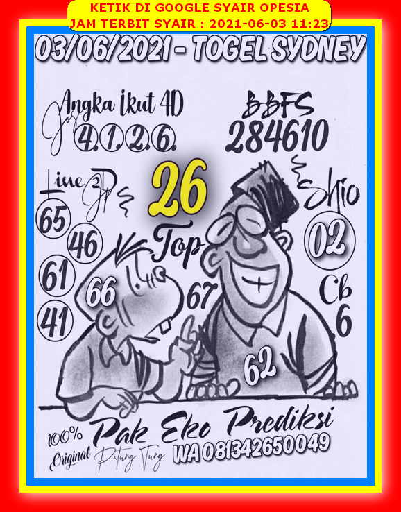 Syair Harian Sdy 3 Juni 2021 Kode Syair Sgp Hk Sd Motesia