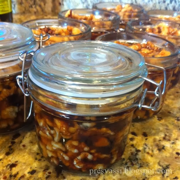 In Service and Love by Presvassi Walnuts in Syrup are a Sweet Treat