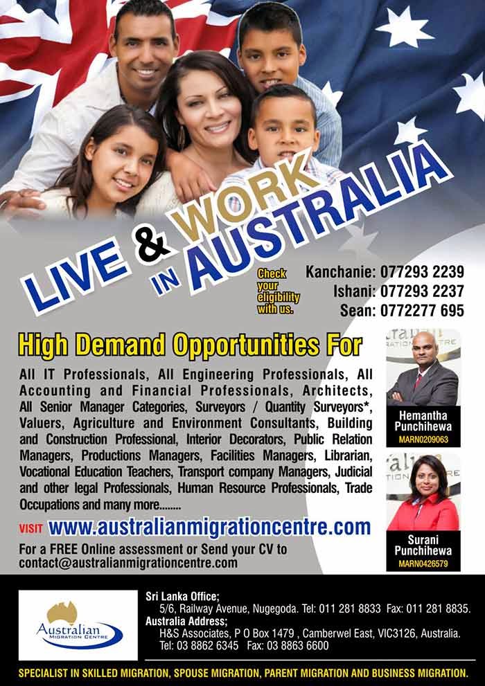 The core business of the Australian Migration Centre (AMC) is facilitating migration, specializing in Australian PR migration services thereby assisting a vast number of families to successfully relocate to Australia on various types of visas.