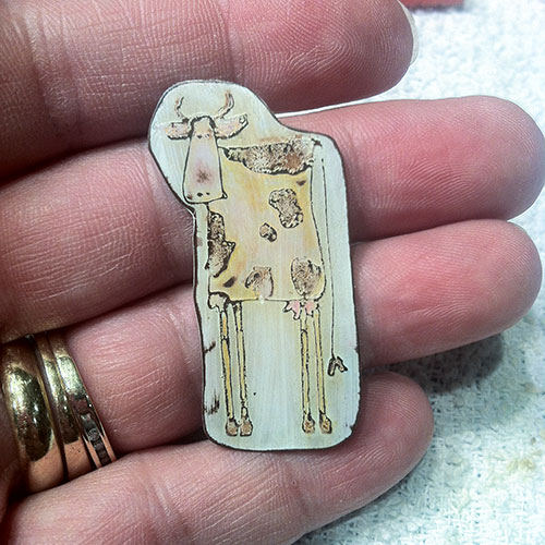 Art Jewelry Elements Coloring on Metal