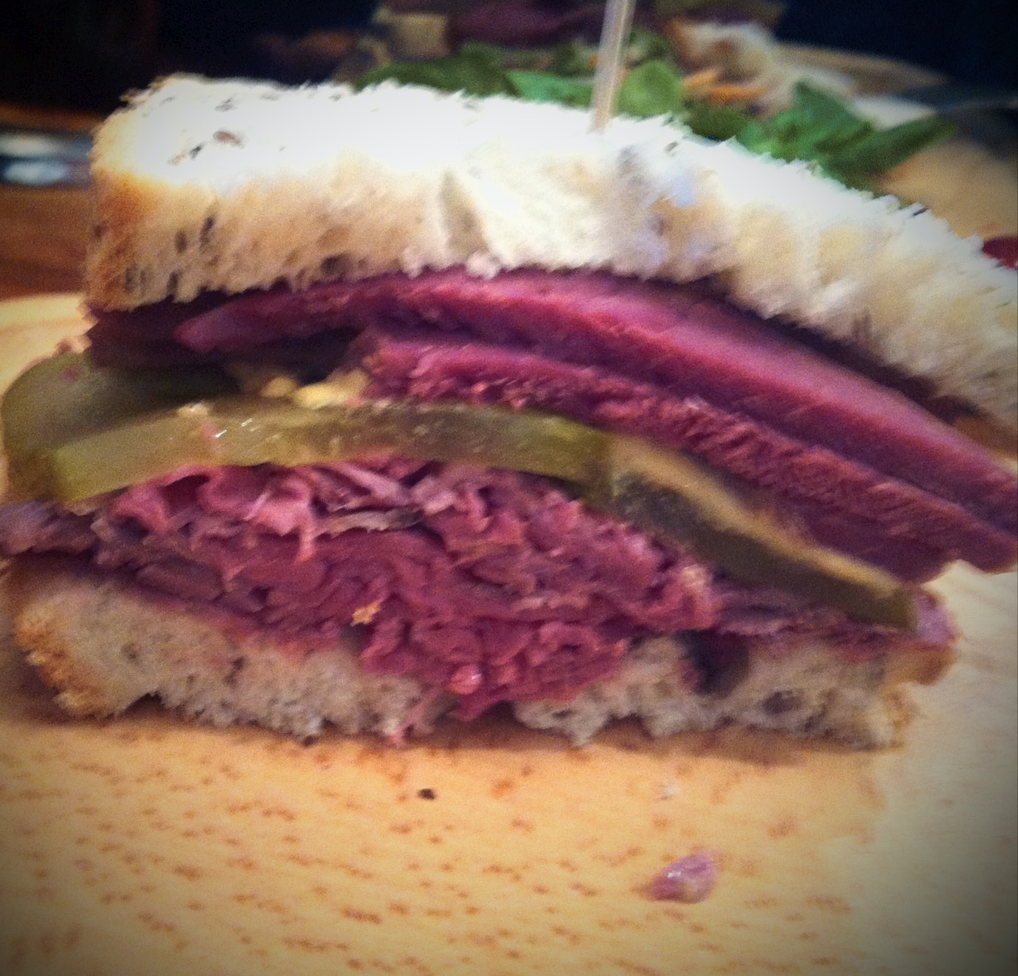 I Live to Eat and Eat to Live Salt Beef Sandwiches