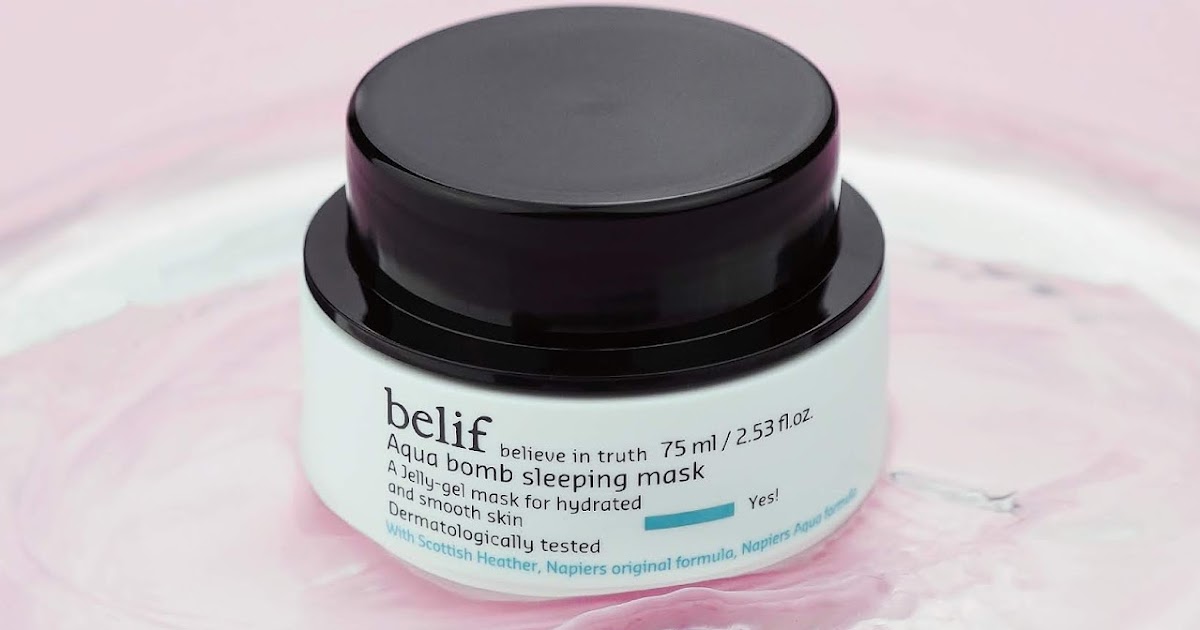 Belif Aqua Bomb Sleeping Mask Review FISHMEATDIE