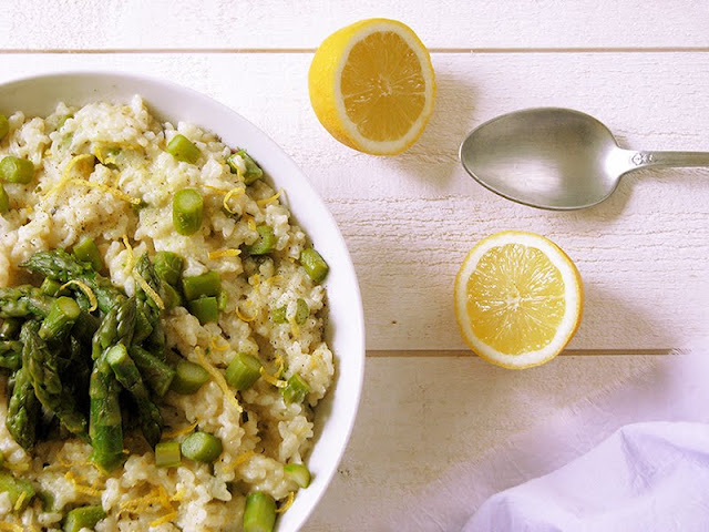 Risotto aux asperges vertes et au citron recette de risotto bio et végétarien