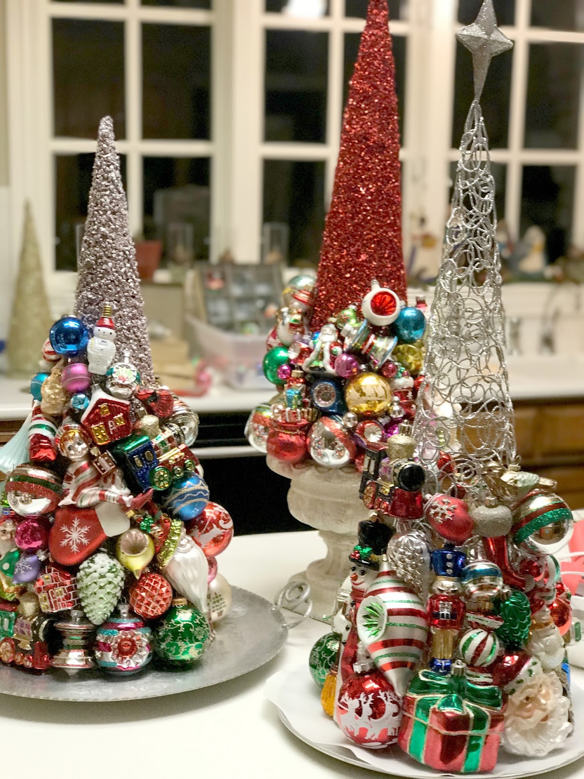 DIY Vintage Ornament Tree Purple Chocolat Home