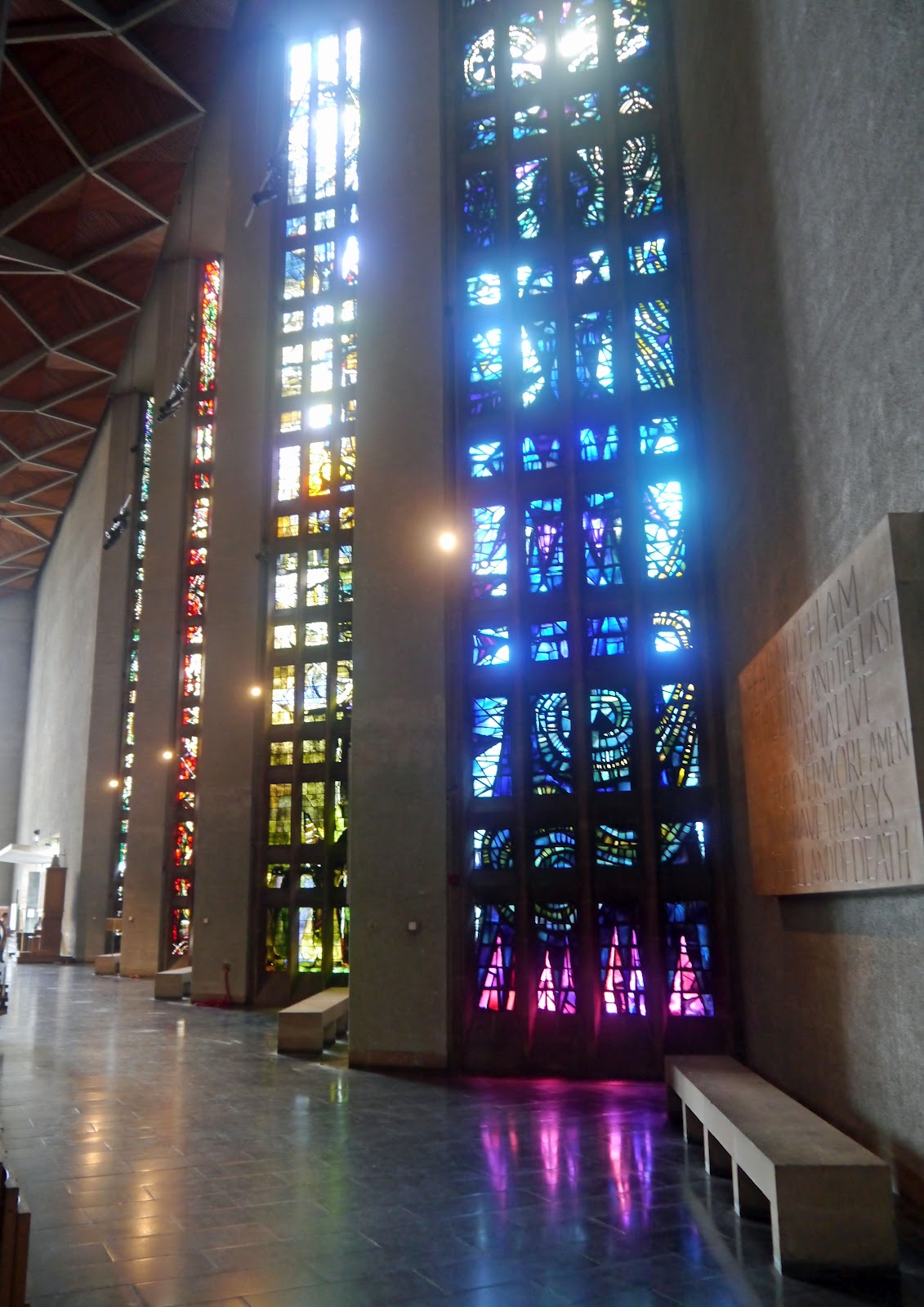 Photo blog Coventry Cathedralstained glass windows