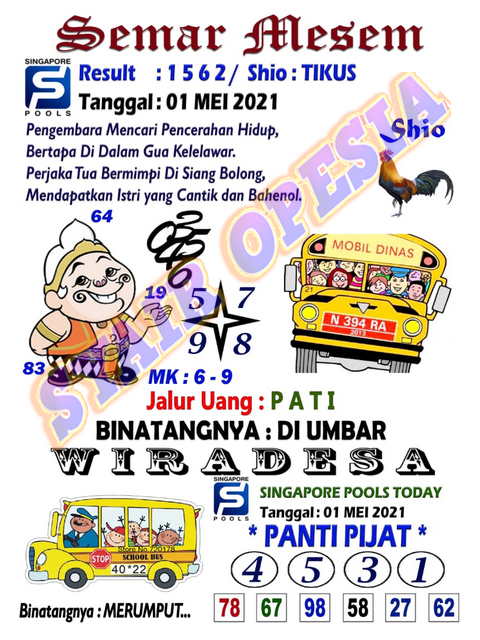 Syair Sgp Hari Ini Sabtu 1 Mei 2021 Opesia Official