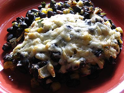 Black Bean & Corn Bake With Cheese Topping