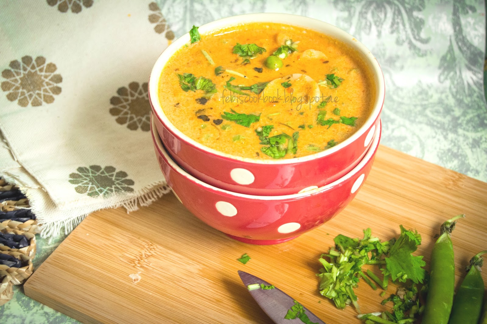 Green Peas Mushroom Curry