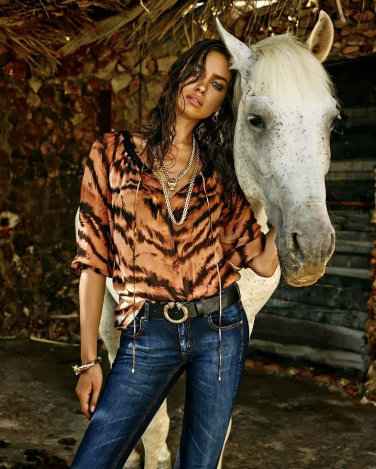 Irina Shayk For Roberto Cavalli Capsule Collection for C&A Brazil 2013