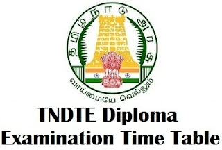 Tamilnadu Diploma Exam Timetable October 2017 Check Now
