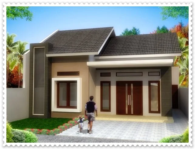 gambar model rumah sederhana tampak depan