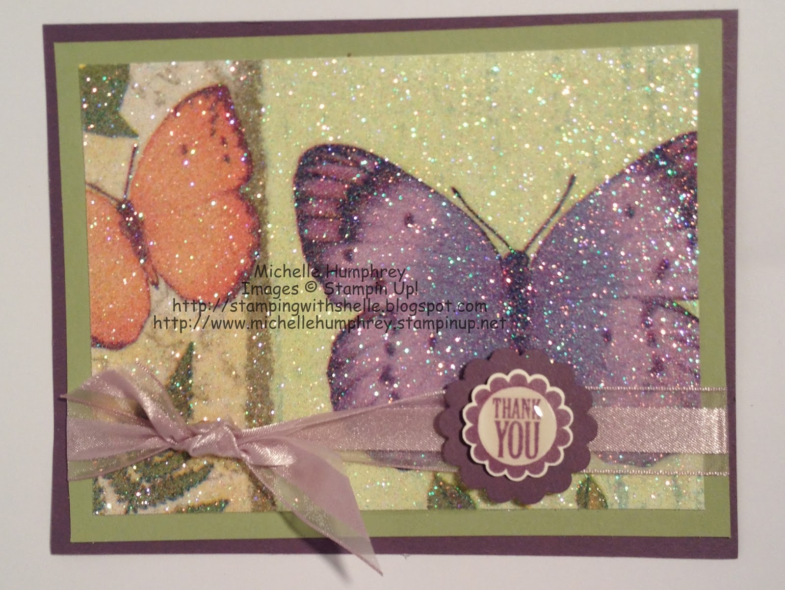 Stamping with Shelle Ultimate Glitter Napkin Technique