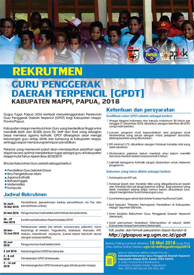 Rekrutmen Program Guru Penggerak Daerah Terpencil Kabupaten Mappi Tahun 2018 Blog Pak Pandani Rekrutmen Program Guru Penggerak Daerah Terpencil Kabupaten Mappi Tahun 2018 Blog Pak Pandani