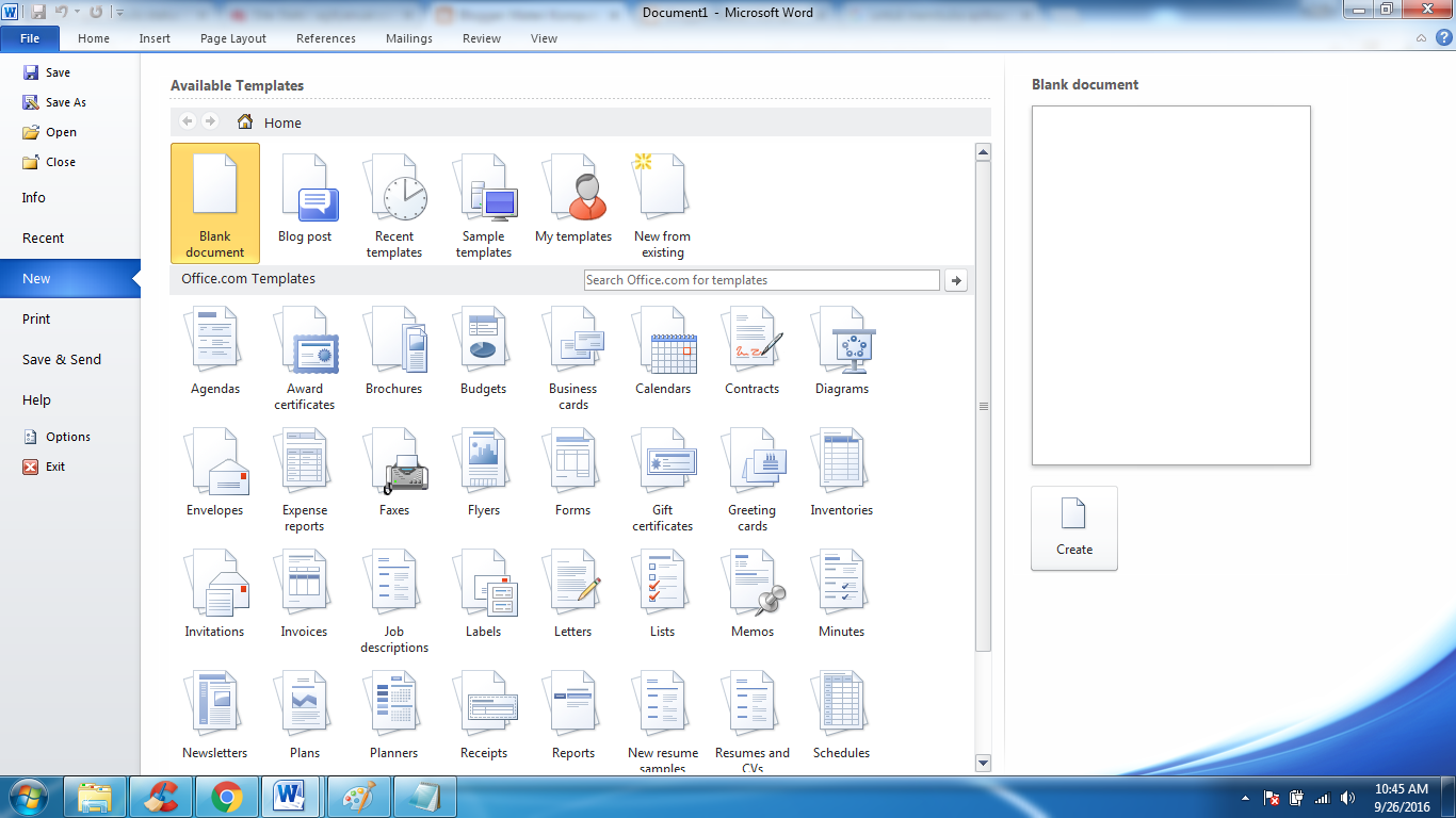 Materi Komputer Dasar Membuat Dokumen Baru Menggunakan Microsoft Word 2010 Materi Komputer Dasar Membuat Dokumen Baru Menggunakan Microsoft Word 2010
