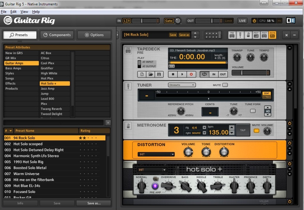 4zus Multi Input Guitar Rig dengan ASIO4ALL