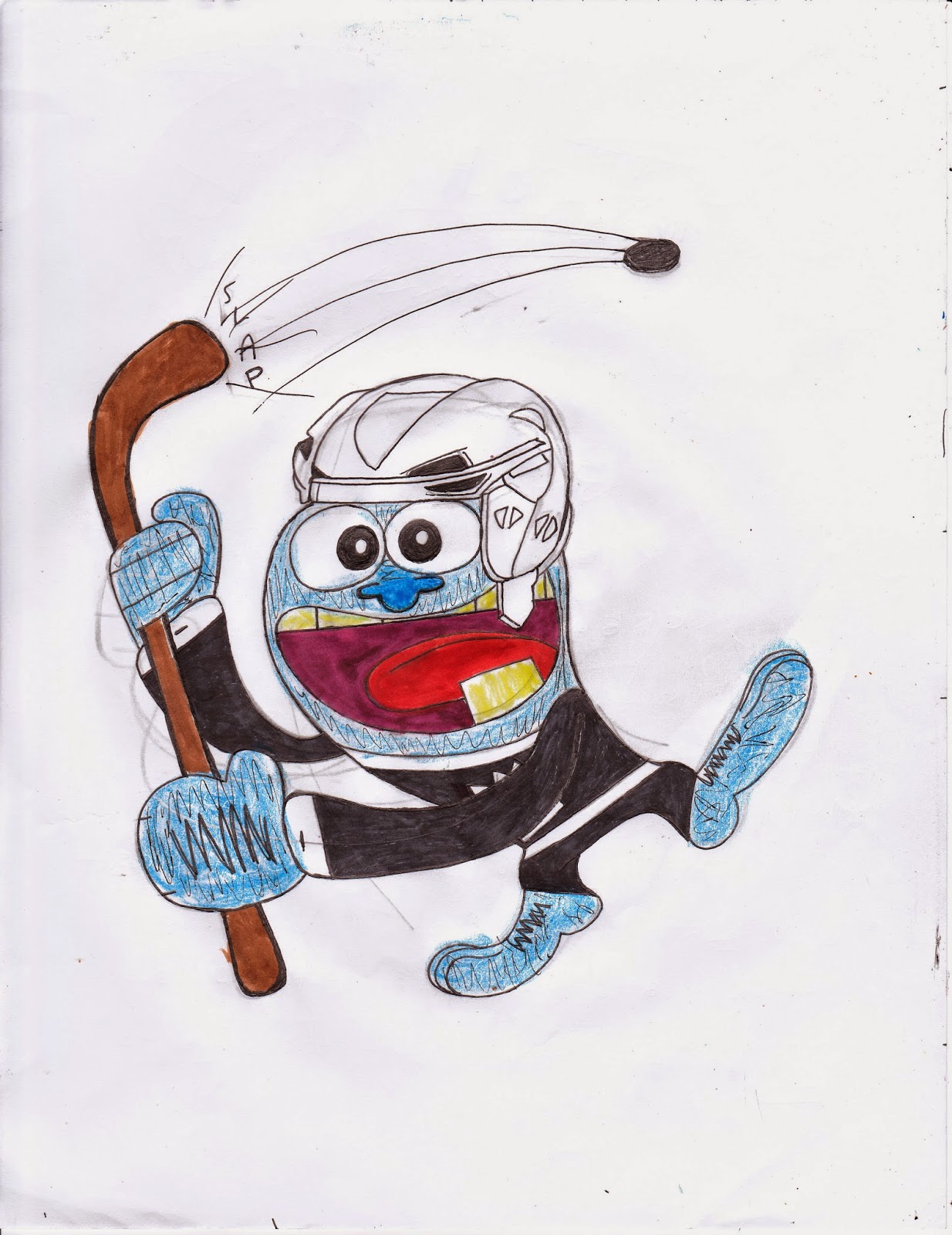 Jacob's Characterz.: #52: Arctic Eddy the Hockey Yeti