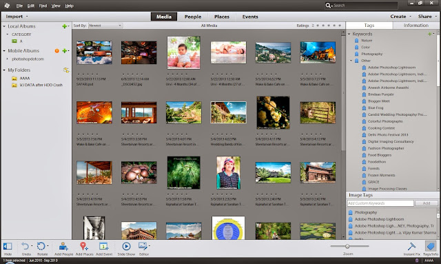 Adobe Photoshop Elements 12 is recently launched by Adobe and folks around us have already started exploring it. Here we are going to share some of the quick highlights of latest version and on daily basis, we shall be sharing specific details about this new release. We are really excited to explore this new version and I am sure that you will also be. Let's jump on to new stuff we have in 12th version of Adobe Photoshop Elements.So for this exploration, we clicked on 'Organizer' in the Welcome Screen of Photoshop Elements 12. Here I noticed a new icon for 12th version of Adobe Photoshop Elements and grey splash screen, which look more elegant. In Organizer, we have something new on the left pane as you can see in above image. There is a new section called 'Mobile Albums', which are related to Adobe Revel. In Elements 11 we had few workflows around Adobe Revel and now 12 brings a better way to leverage the features offered by Adobe Revel. We shall explore all that is separate post. Don't miss the video about access-anywhere @ http://www.adobe.com/products/photoshop-elements.htmlEditor brings lot of exciting things this time. My personal favorite so far is Puzzle Guided Edit. Going forward we shall talk in detail about - Auto Smart Tone, Content Aware Move, Straightening, Opening JPEGs in Adobe Camera Raw Dialog, Move Tool in Quick Edit Mode, Puzzle Effect, Zoom Effect, Restore Old Photographs, Online Services in Editor, Ordering Photobooks & Greeting cards through Editor, Share Panel in Editor, Share to Twitter & Adobe Revel & much more... So get your copy and explore the real power of 12th version of Adobe Photoshop Elements with us.