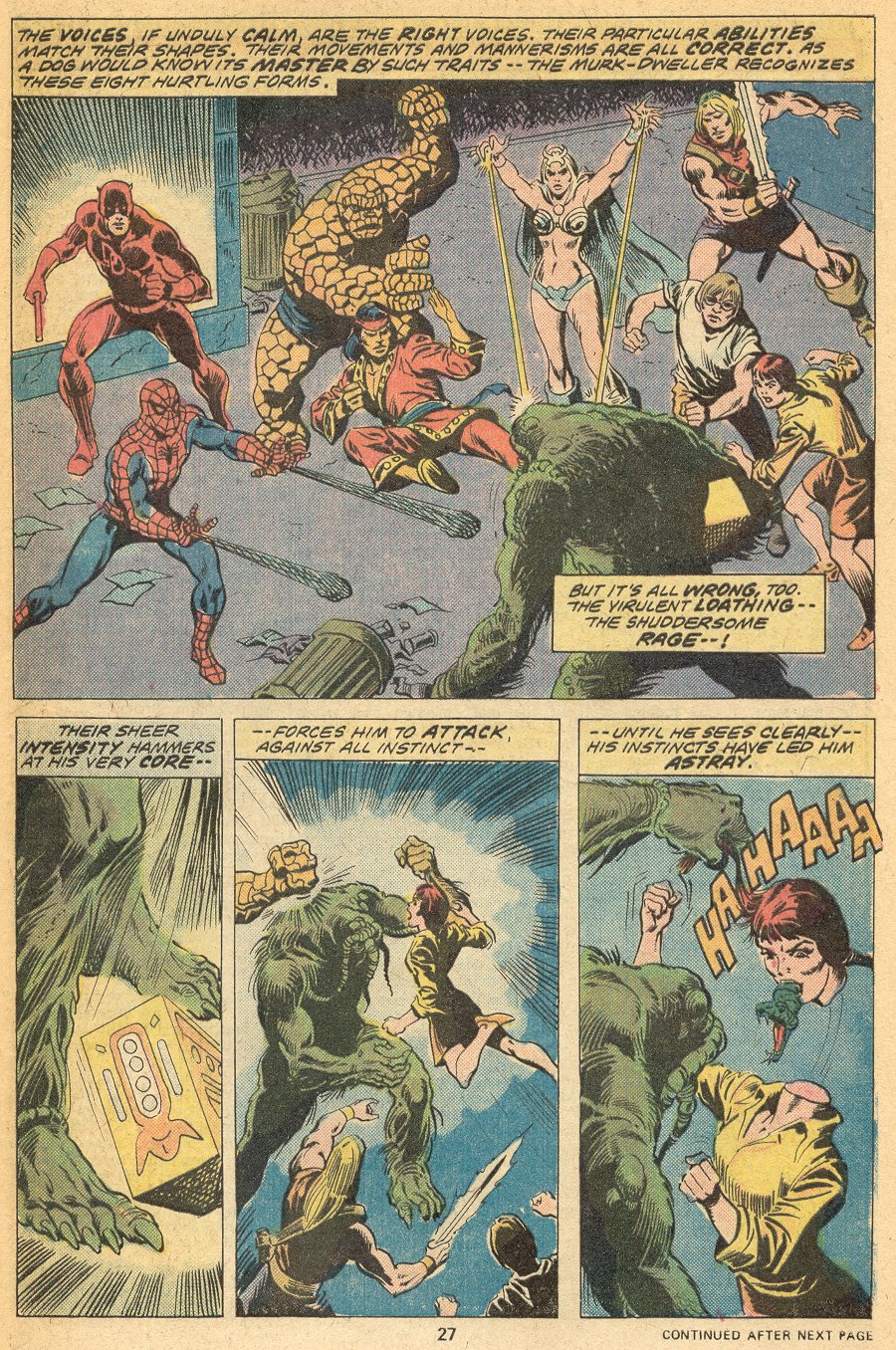 Read online Man-Thing (1974) comic -  Issue #20 - 18