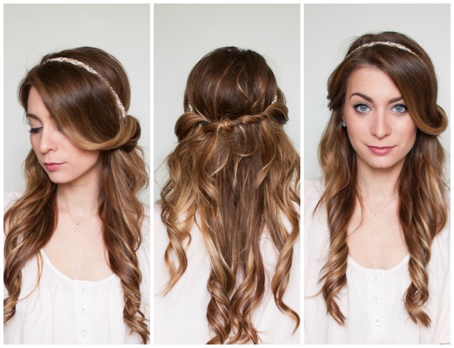 Easy Half Up Down Hair Wrap Tutorial La Pee Noob A Easy Half Up Down Hair Wrap Tutorial La Pee Noob A Toronto Based Fashion And Lifestyle Blog