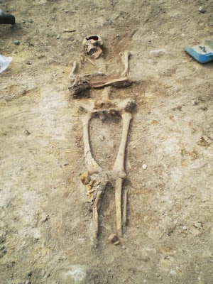 Swedish workers dig up 400-year-old soldier 