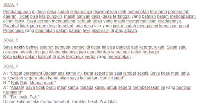 Contoh Soal Langkah- langkah konversi teks eksposisi menjadi teks drama pendek