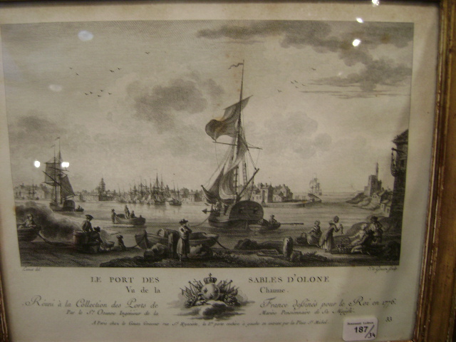 Marine Bateaux Paysage Orientaliste à Restaurer XVIII XIX