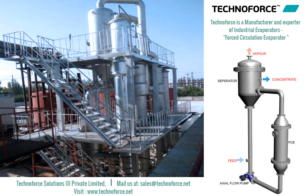 Forced Circulation EvaporatorTechnoforce is a Leading Manufacturer and