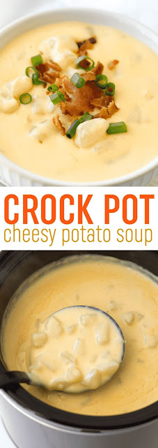 CROCK POT CHEESY POTATO SOUP CROCK POT CHEESY POTATO SOUP