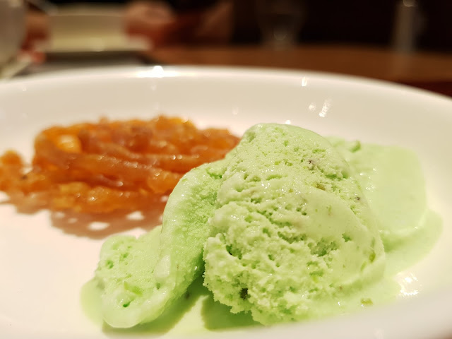 food blogger dubai barbeque nation indian barbecue pistachio ice cream jalebi