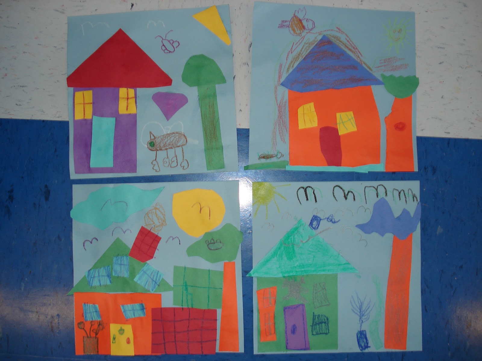 Mrs. Myers' Art Room: Shape Houses