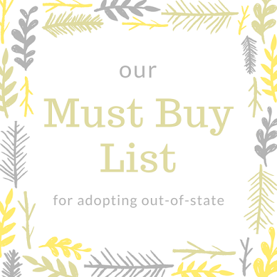 Called and Chosen: Day 9: Our Must Buy List for Adopting ...