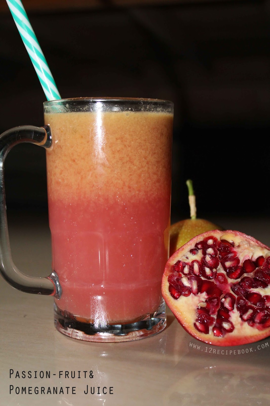 Passion fruit and Pomegranate Juice Recipe Book